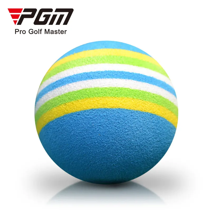 PGM toptan fiyat hafif gökkuşağı kapalı kullanım EVA yumuşak sünger uygulama golf topu