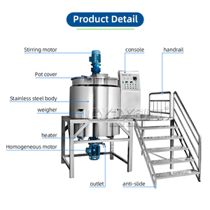 CYJX 300l in acciaio inox liquido agitatore di riscaldamento elettrico recipiente di miscelazione rivestito serbatoio per <span class=keywords><strong>saponificazione</strong></span> sapone olio di palma - Product Image 3