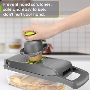 13 In 1 <strong>Vegetable</strong> Chopper Multifunctional Fruit And <strong>Vegetable</strong> <strong>Cutter</strong> Slicer Veggie Chopper With 7 Different Blades And Container - Product Image 5