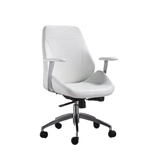 Semplice design Ergonomico tessuto mid torna bianco sedia da regista sedia da ufficio per la sala riunioni
