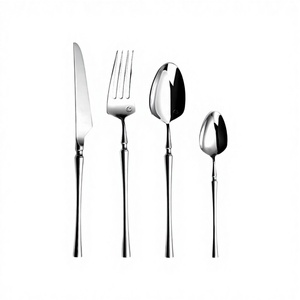 Livraison rapide, couverts de luxe en acier inoxydable de haute qualité, cuillère, fourchette, couteau, ensemble de couverts pour restaurant, hôtel, fête - Product Image 2