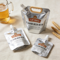 Sac en silicone alimentaire multicouche à haute barrière avec buse de pulvérisation pour bière, pour une fraîcheur optimale et une couche épaissie