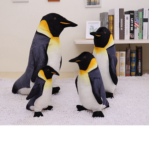 Peluche réaliste de pingouin roi, petite et grande taille, animal en peluche de pingouin empereur - Product Image 2