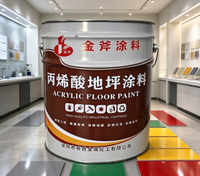 Peinture pour sols en ciment, extérieure, anti-UV, antidérapante, imperméable, auto-nivelante, couche de finition résistante à l'usure