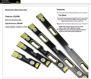 أداة قياس صناعية من الألومنيوم بطول 1 متر مع مغناطيس قوي ودقة عالية مصنوعة من الحديد الزهر - Product Image 1