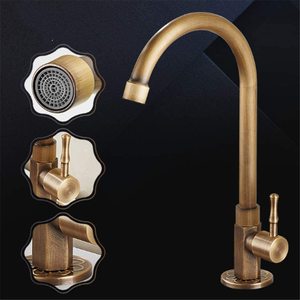 Cổ Sang Trọng Vòi Nước Brass Cổ Điển Duy Nhất Nước Lạnh Bồn Rửa Nhà Bếp Vòi Cổ Ngỗng Đòn Bẩy Duy Nhất Ngoài Trời <span class=keywords><strong>Tap</strong></span> - Product Image 6