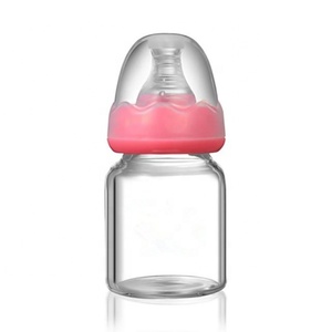 Venta al por mayor de plástico libre de Bpa y alta borosilicato de leche de vidrio de 60ml botella de bebé recién nacido bebés en a granel - Product Image 3