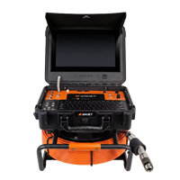 Caméra d'inspection des canalisations AMJET R13-Max 33 mm avec rotation à 360 degrés et câble de 50 m 7 mm pour l'inspection commerciale des canalisations