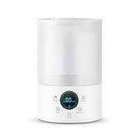 Humidificateur domestique grande capacité 2,6-4,0 L à double buse nano-atomisante, affichage LED, fonctionnement ultra-silencieux 28 dB, forte production de brume