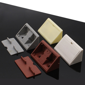 Accessoires de meubles : Connecteur d'angle de cuisine en plastique ABS blanc, support de fixation pour étagère de placard, Code Droit - Product Image 2