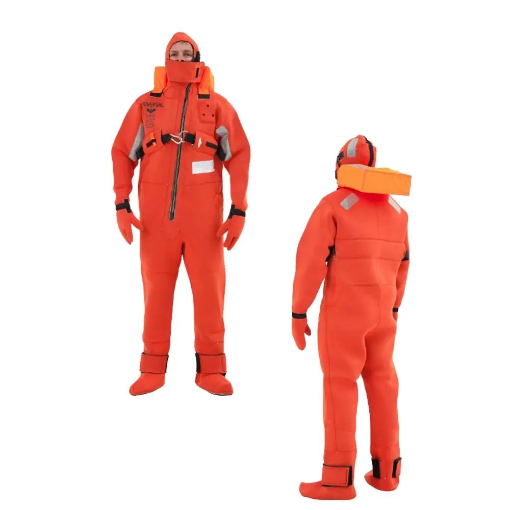 Divestar Custom Rescue Rescue Duiken Kajak Uscg /Sola 'S Met Drijfvermogen Hoofdsteun Neopreen Oranje Droogpak Voor Mannen