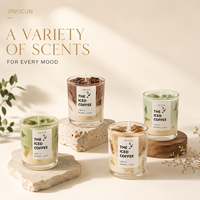 Vela Aromática Personalizada con Aroma a Matcha y Café Helado, Vela de Cera de Gelatina para Decoración del Hogar, Regalo, Venta al por Menor, Pedidos Mixtos, Marca Privada