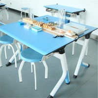 Table de laboratoire suspendue en acier moderne pour bancs de chimie et de sciences des collèges - Liserve ZC04G005