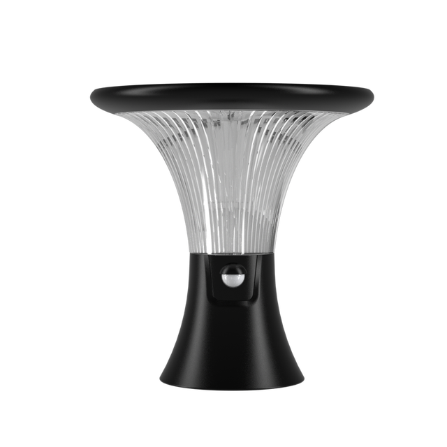 Patent Solar Wall Pillar Garden Light with Remote, IP65 Waterproof 3 CCT Crystal Lighting, Smart Sensor Outdoor Solar Lamp