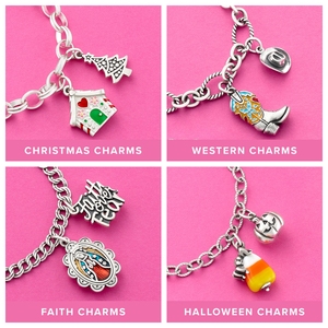 Colgante de Esmalte DIY de Plata Pura S925 con Temática James Avery, Joyería Navideña, Western, Fe, Halloween - Product Image 1