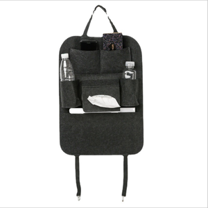 New Product Storage Polyester Felt Dark <b>Grey</b> Multi Pockets Sports Design <b>Handbag</b> Trunk Organizer for Car - Product Image 6