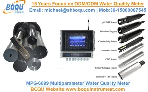 เครื่องตรวจสอบคุณภาพน้ำ,MPG-6099ระบบบำบัดน้ำเสียทำงาน PH DO TSS COD BOD TOC TDS ความขุ่น Amonia