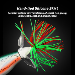 Tracteur Double pagaie leurre appât système de Surface de l'eau à distance flottant <span class=keywords><strong>crayon</strong></span> faux hélice appât lac eau douce carpe plastique - Product Image 3