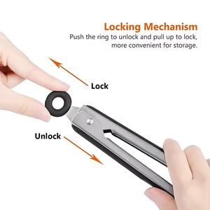 คีมคีบอาหาร9/12นิ้วทำ<span class=keywords><strong>จ</strong></span>า<span class=keywords><strong>ก</strong></span>ซิลิโคนไม่มีสาร BPA ติดบาร์บีคิว - Product Image 6