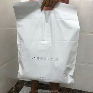 With HANDLE Custom Logo Printed <b>Compostable</b> Polymailer Plastic Mailer Clothes Mail Shipping Packaging Mailing <b>Bag</b> for Clothing - Product Image 3