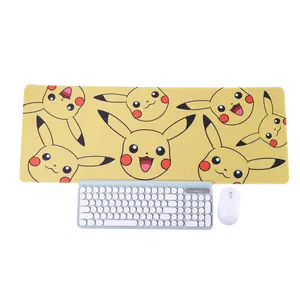 Pikachu Gaming Mauspad benutzer definierte billige große Computer Büro Schreibtisch Gummi Tastatur Maus matte