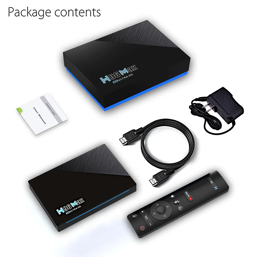 H96 Max RK3566 Android 11 Smart TV Box fino a 8GB RAM 128G Dual-Band Wifi 5G Tv box H96 MAX