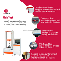 Máquina de prueba universal de carga máxima 20kn de marca ZME, equipo de prueba de resistencia a la tracción de caucho ASTM D412 fabricado en China, voltaje de 220V