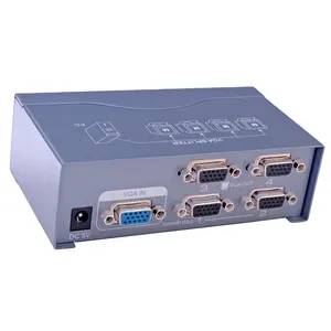 Dtech Distributeur moniteur 1 à 4 ports 250MHZ Splitter VGA vers hdmi convertisseur