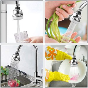 Vendita calda ad alta pressione risparmio idrico ABS galvanica 3 funzione doccia da <span class=keywords><strong>cucina</strong></span> a 360 gradi di rotazione facile installazione - Product Image 2