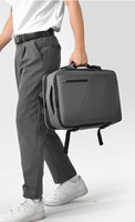 Sac à dos imperméable en PU grande capacité, sac à dos pour ordinateur portable tendance avec capacité extensible pour les voyages d'affaires, les étudiants et les voyages, avec port USB