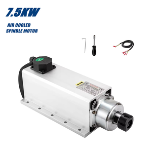 Motor de Husillo CNC Zhong Hua Jiang de 7.5KW ER32 con Correa Cuadrada, 4 Rodamientos, 220V/380V, Refrigerado por Aire, Máx. 18000 RPM, para Router, Grabado y Perforación - Product Image 1