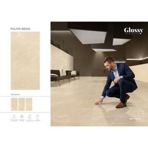 Modern Glossy Porcelain Tiles 24x48 Inch Polished Floor <b>Wall</b> for Luxury Interiors - Product Image 1