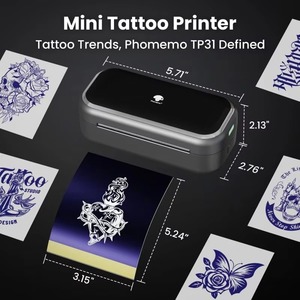 Nouveautés <span class=keywords><strong>AIMO</strong></span> : Imprimante de pochoirs de tatouage sans fil Bluetooth TP31 de 3 pouces, mini imprimante de tatouage pour artistes et studios - Product Image 4