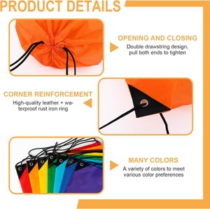 Mochila con Cordón Personalizada con la Bandera del Danubio Swabiano, Bolsa de Gimnasio para Deporte, Yoga, Baile, Viajes, Unisex, Venta al por Mayor de Fábrica - Product Image 6