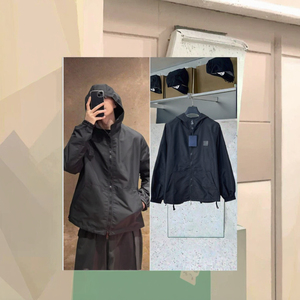 <strong>Men's</strong> Lightweight Breathable Rain <strong>Jacket</strong> for Outdoor Activities-Waterproof Windproof Hood for Camping <strong>Travel</strong> Hiking Embroidered - Product Image 2