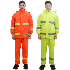 Ensemble imperméable et <span class=keywords><strong>pantalon</strong></span> de pluie réfléchissant double couche épaissi pour le travail extérieur – Vente en gros usine - Product Image 3