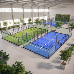 Cancha de Pádel Profesional de Origen de Fábrica a Buen Precio, Estructura Galvanizada en Caliente para Competición Internacional Profesional - Product Image 5