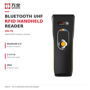 Vanch VH-75 UHF RFID Handheld Bluetooth Reader Portable Scanner Android RFID Barcode Scanner For Library Retail Store - Product Image 1