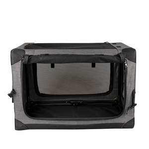 Seyahat açık araba taşıma katlanabilir ve katlanabilir köpek sandık kafes örgü pencere - Product Image 2