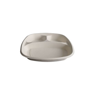 <span class=keywords><strong>Assiette</strong></span> en papier jetable de bonne qualité alimentaire <span class=keywords><strong>assiette</strong></span> à bagasse profonde à <span class=keywords><strong>3</strong></span> <span class=keywords><strong>compartiments</strong></span> <span class=keywords><strong>avec</strong></span> <span class=keywords><strong>couvercle</strong></span> sans danger pour le réfrigérateur pour le service des aliments - Product Image 3