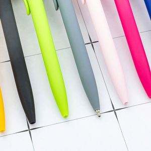 Stylos publicitaires promotionnels pour hôtel, papeterie de bureau, stylos à bille en plastique multi-couleurs avec logo personnalisé, revêtement par pulvérisation, 1,0 mm - Product Image 3