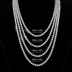 قلادة تنس LEPAI بالجملة، قلادة زركون، مجوهرات عصرية للرجال - Product Image 4