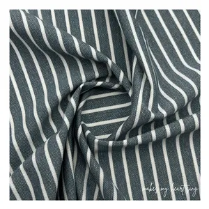 Stripe Stretch Fabrics TC Material Polyester Cotton Textile For Girls Skirt Clothing New Design