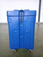 Bac de stockage de glace sèche à faible taux de sublimation, en LLDPE rotomoulé, pour congélation profonde, avec isolation en PU