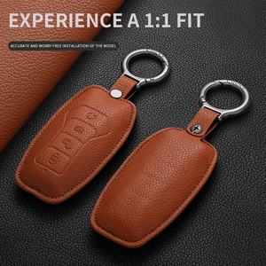 Funda Protectora <span class=keywords><strong>de</strong></span> Cuero para Llave <span class=keywords><strong>de</strong></span> Coche BYD Qin Yuan UP Han Song Don SEAL Sea Lion Seagull 06EV e3 06GT 06DM 05DM Xia Summer - Product Image 3
