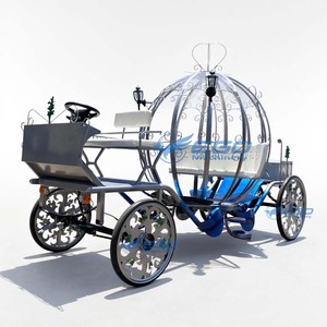 Carruaje Eléctrico sin Caballos Estilo Cenicienta, Carruaje de Calabazas para Paseos Turísticos, Carruaje de Boda, Carruaje Estilo Carroza de Dulces en Venta - Product Image 3