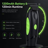 Tondeuse à cheveux professionnelle PRITECH à lame en T pour hommes, tondeuse de barbier à l'écartement zéro, mode turbo, lame en céramique, rechargeable Type-C