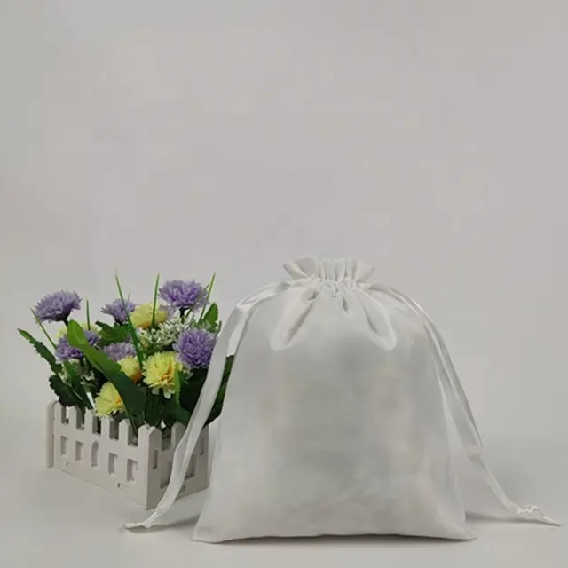 Wholesale Eco Muslin Cotton Linen Gift Packaging Pouch Customized Organic Cotton Drawstring Bag