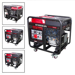 Générateur <span class=keywords><strong>à</strong></span> <span class=keywords><strong>essence</strong></span> 10KW 10KVA 380V 50/60Hz avec protection de sécurité, usage industriel <span class=keywords><strong>pour</strong></span> la construction et l'agriculture - Product Image 2