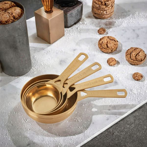 Ensemble de tasses et cuillères à mesurer en acier inoxydable de qualité supérieure avec mesures gravées, outils de cuisine et de pâtisserie sans rouille - Product Image 2